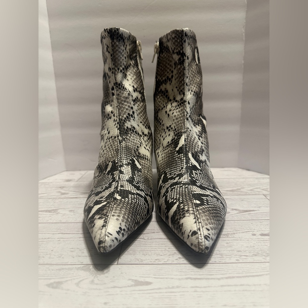 NEW - Abound Erinn Pointed Toe Faux Snake Leather Boots
